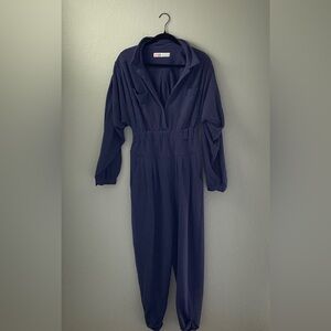 Free People Navy Jumpsuit